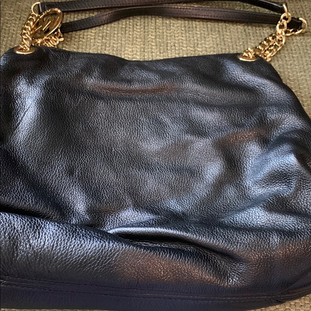 Michael Kors Black Leather Shoulder Bag - Picture 7 of 15